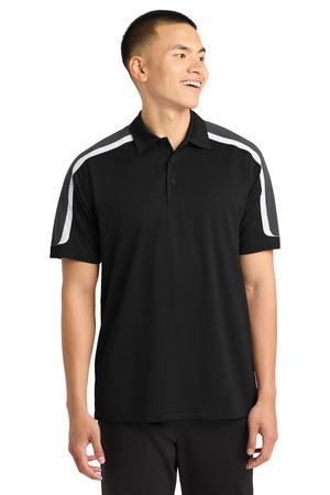 Sport-Tek Tricolor Shoulder Micropique Sport-Wick Polo. ST658