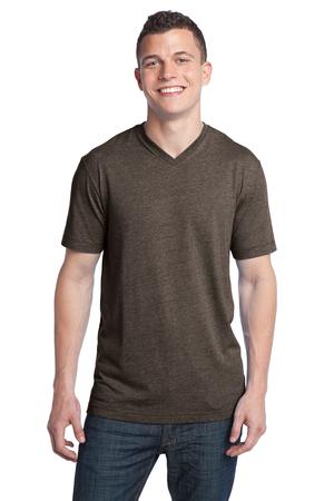 DISCONTINUED District - Young Mens Tri-Blend V-Neck Tee DT142V