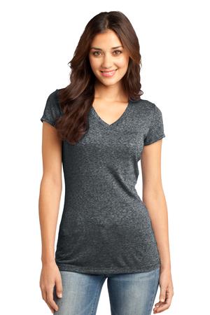DISCONTINUED District - Juniors Microburn V-Neck Tee. DT261