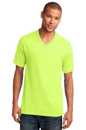 Port & Co Core Cotton V-Neck Tee. PC54V