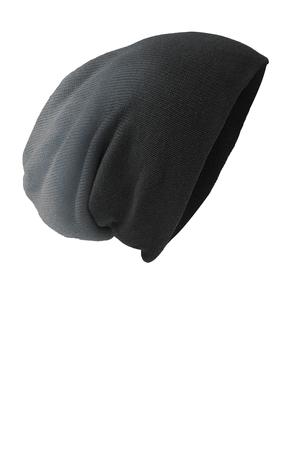 District Slouch Beanie DT618 in Black Dip Dye
