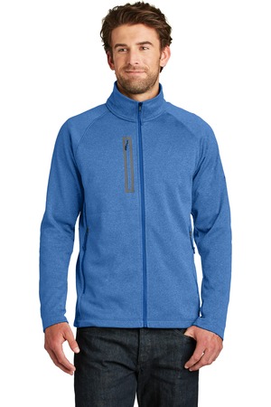 The North Face Canyon Flats Fleece Jacket. NF0A3LH9 in Monster Blue Heather
