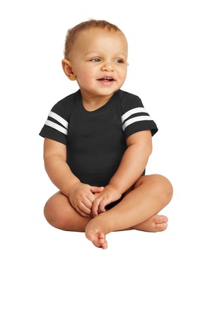 Rabbit Skins RS4437 Infant Football Fine Jersey Bodysuit — front