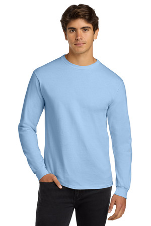 GILDAN - Ultra Cotton 100% US Cotton Long Sleeve T-Shirt. G2400 in Light Blue
