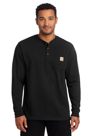 Carhartt CTK128 Long Sleeve Henley T-Shirt — front