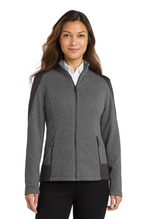 Port Authority Women's Grid Fleece Jacket. L239