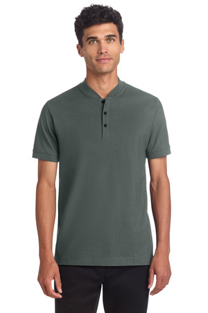 Mercer+Mettle MM1008 Stretch Pique Henley — front