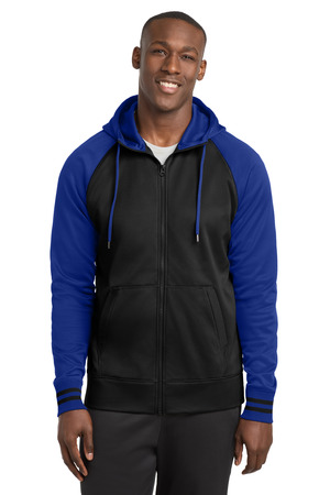 Sport-Tek Sport-Wick Varsity Fleece Full-Zip Hooded Jacket. ST236