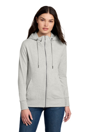 District Women's Featherweight French Terry Full-Zip Hoodie DT673