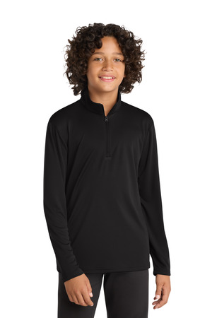 Sport-Tek YST357 Youth PosiCharge® Competitor™ 1/4-Zip Pullover — front