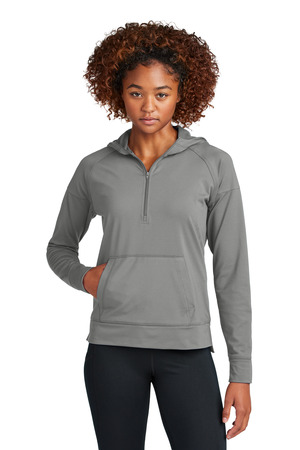 Sport-Tek Women's Sport-Wick Stretch 1/2-Zip Hoodie LST856