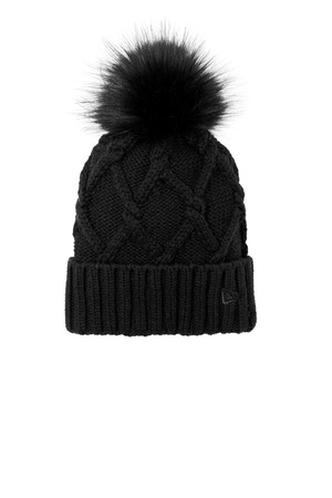 New Era NE911 Faux Fur Pom Beanie — front