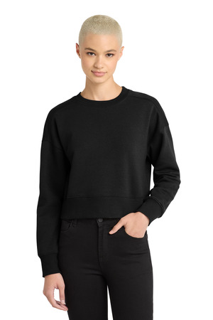 District DT1105 Women's Perfect Weight® Fleece Cropped Crew — front