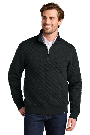 Brooks Brothers BB18212 Diamond Quilt 1/4-Zip — front
