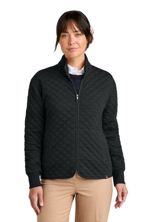Brooks Brothers BB18213 Women's Diamond Quilt Full-Zip — front