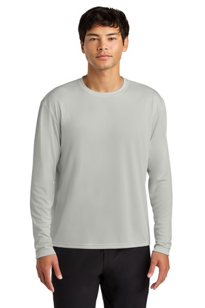 A4 - Cooling Performance Long Sleeve Tee Mens A4N3165 in Silver