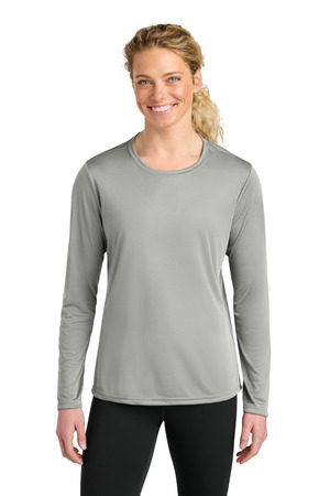A4 - Cooling Performance Long Sleeve Tee Womens A4NW3002 in Silver