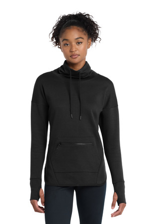 Sport-Tek LST280 Women's Triumph Cowl Neck Pullover — front