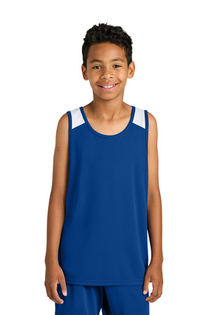 Sport-Tek Youth Club Track Tank YST446