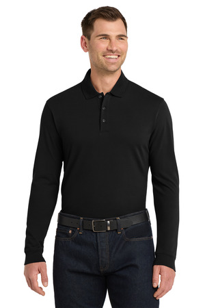 Port Authority K8000LS EZCotton® Long Sleeve Polo — front