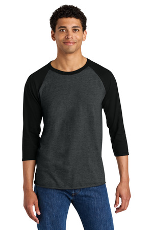 Jerzees 560R Unisex Premium Blend Combed Ring Spun 3/4-Sleeve Raglan — front