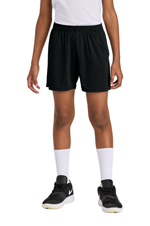 Sport-Tek YST349P Youth PosiCharge® Competitor™ 5' Pocketed Short — front