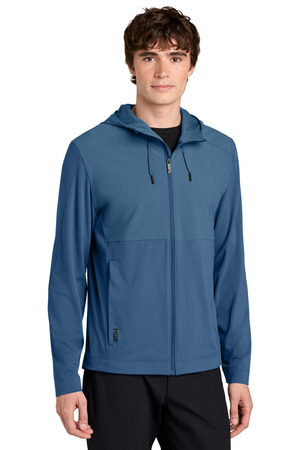 MiiR MRA230 Kivu Hybrid Full-Zip Hooded Jacket — front