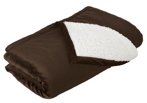 Port Authority BP40 Mountain Lodge Blanket in Fireside Brown