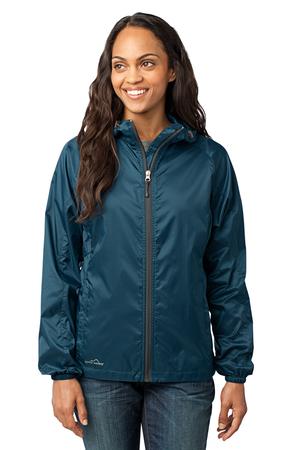 Eddie Bauer EB501 Women's Packable Wind Jacket in Adriatic Blue
