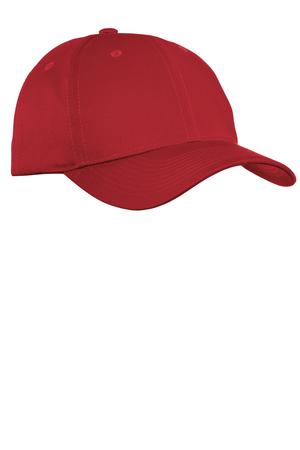 Port Authority C800 Fine Twill Cap in Red
