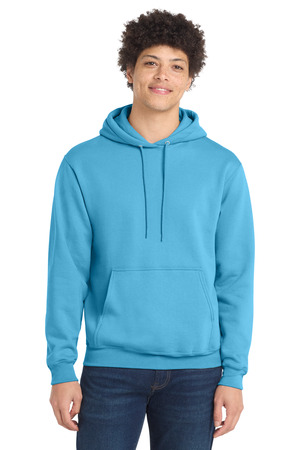 Port & Company PC78H Core Fleece Pullover Hooded Sweatshirt in Aquatic Blue