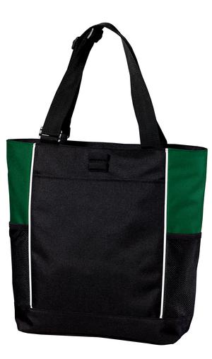 Port Authority B5160 Panel Tote in Black/ Hunter