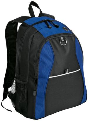 Port Authority BG1020 Contrast Honeycomb Backpack in Twilight Blue/ Black