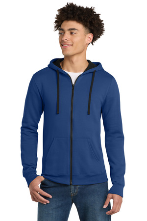 District DT800 The Concert Fleece Full-Zip Hoodie in Deep Royal