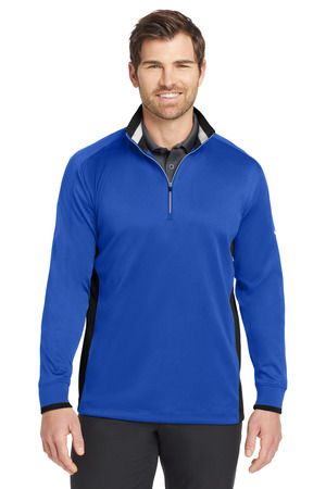 Nike 578673 Dri-FIT 1/2-Zip Cover-Up in Game Royal/ Black/ White