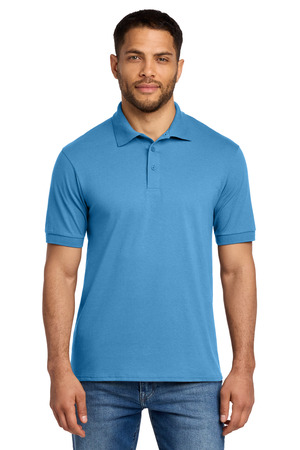 Port & Company KP55 Core Blend Jersey Knit Polo in Aquatic Blue