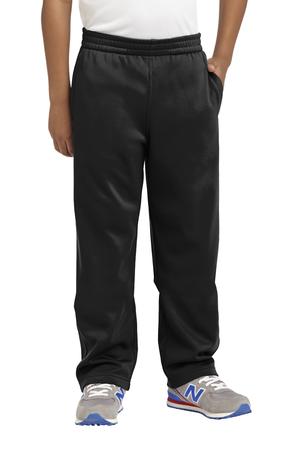 Sport-Tek YST237 Youth Sport-Wick Fleece Pant in Black