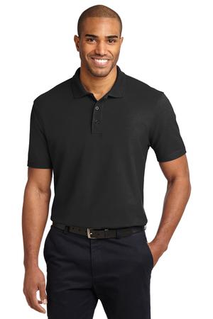 Port Authority TLK510 Tall Stain-Release Polo in Black