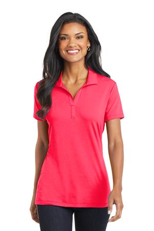 Port Authority L568 Women's Cotton Touch Performance Polo in Hot Coral