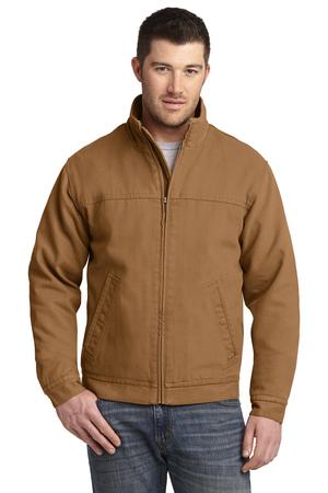 CornerStone CSJ40 Washed Duck Cloth Flannel-Lined Work Jacket in Duck Brown