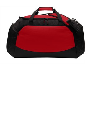 Port Authority BG802 Large Active Duffel in True Red/ Black