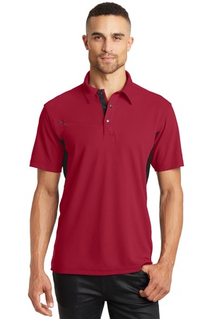 OGIO OG102 Accelerator Polo in Signal Red/ Blacktop