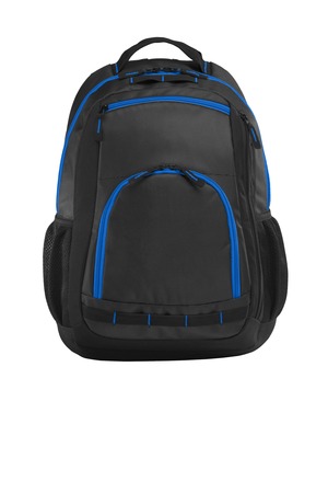 Port Authority BG207 Xtreme Backpack in Dark Grey/ Black/ Shock Blue