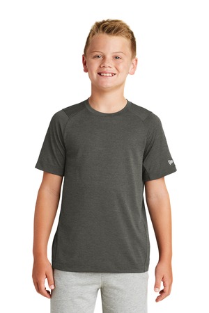 New Era YNEA200 Youth Series Performance Crew Tee in Graphite