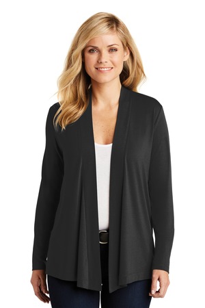 Port Authority L5430 Women's Concept Open Cardigan in Black