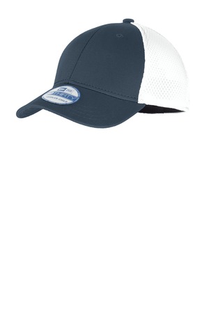 New Era NE302 Youth Stretch Mesh Cap in Deep Navy/ White