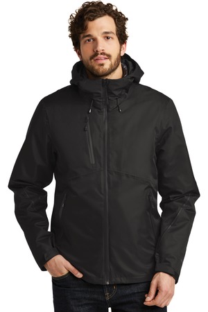Eddie Bauer EB556 WeatherEdge Plus 3-in-1 Jacket in Black/ Black