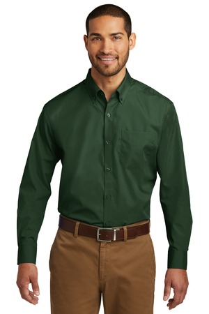Port Authority ® Long Sleeve Carefree Poplin Shirt. W100 Port Authority ® Long Sleeve Carefree Poplin Shirt. W100
