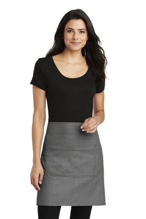 Port Authority A801 Market Half Bistro Apron in Ash Grey