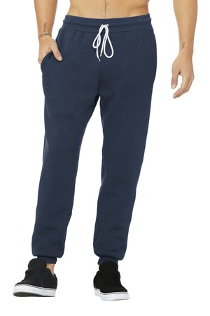 BELLA+CANVAS BC3727 Unisex Jogger Sweatpants in Heather Navy